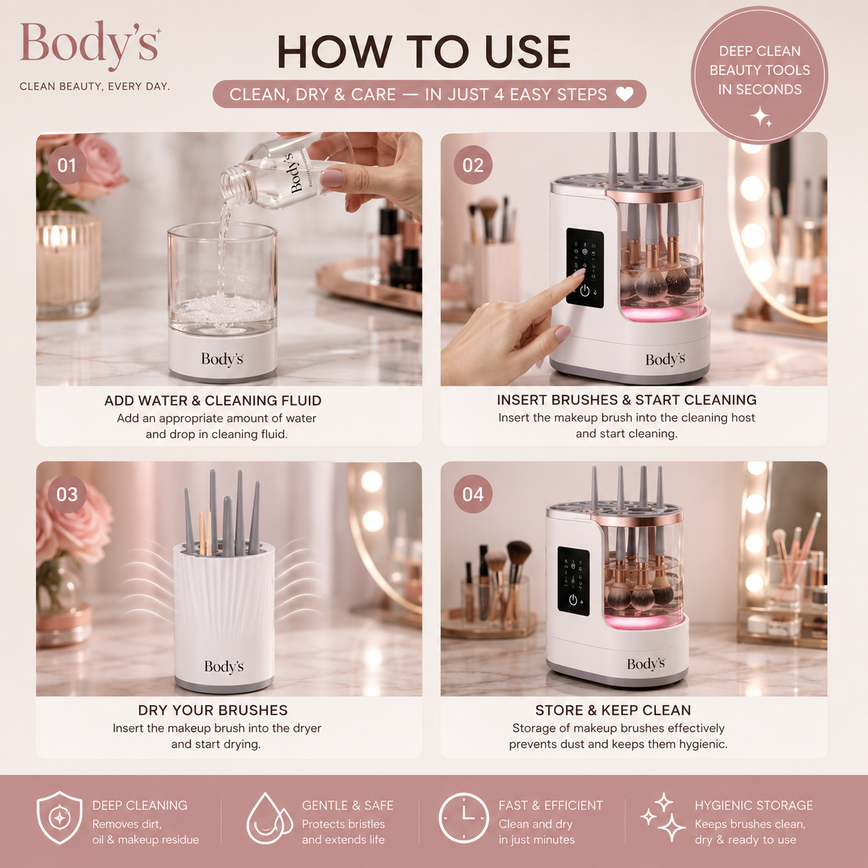 Electric Makeup Brush Cleaner